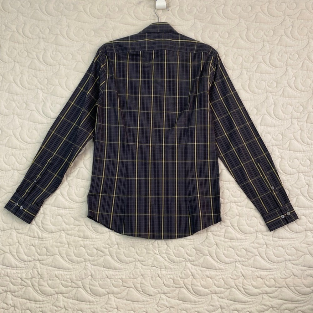 NEW Calvin Klein Extreme Slim Fit Plaid Shirt Mens 14.5 Temperature Regulation - Picture 2 of 8